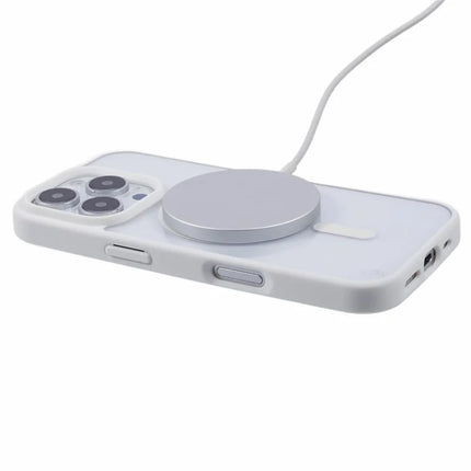 For iPhone 16 Pro Max Case Compatible with MagSafe Shockproof PC+TPU Clear Phone Cover
