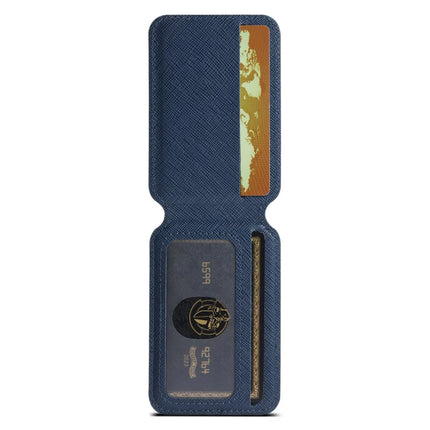 SUTENI H18 For iPhone 16 Pro Max Magnetic Case Cross Texture Leather+TPU Cover with Detachable Card Bag