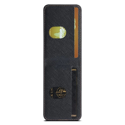 SUTENI H17 For iPhone 16 Pro Max Magnetic Case Leather+TPU Cross Texture Phone Cover with Detachable Card Bag