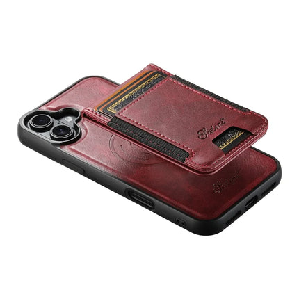 SUTENI H17 For iPhone 16 Plus Case Compatible with MagSafe Card Holder Kickstand Phone Cover