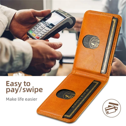 SUTENI H17 For iPhone 16 Plus Case Compatible with MagSafe Card Holder Kickstand Phone Cover