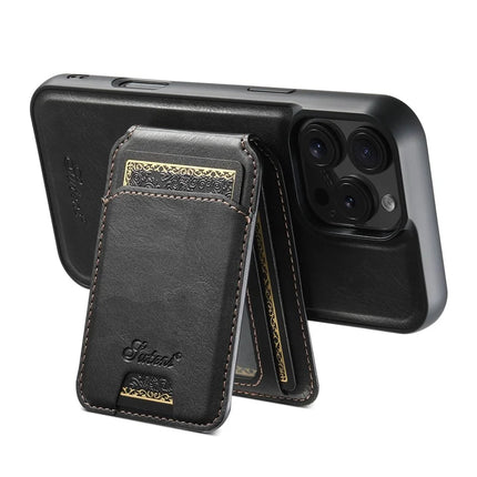 SUTENI H15 For iPhone 16 Pro Max Magnetic Case Detachable Card Holder Phone Cover
