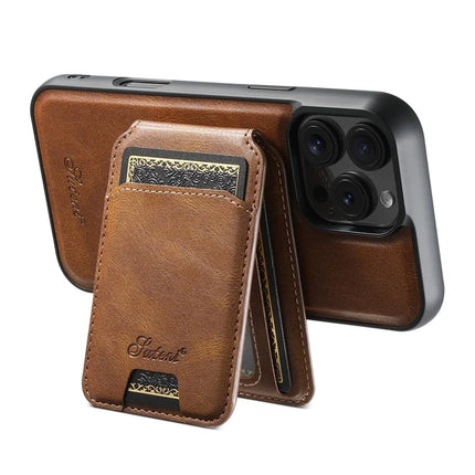 SUTENI H15 For iPhone 16 Pro Max Magnetic Case Detachable Card Holder Phone Cover