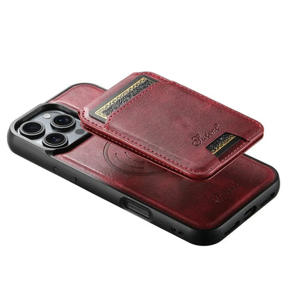 SUTENI H15 For iPhone 16 Pro Max Magnetic Case Detachable Card Holder Phone Cover