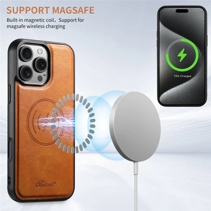 SUTENI H15 For iPhone 16 Pro Max Magnetic Case Detachable Card Holder Phone Cover