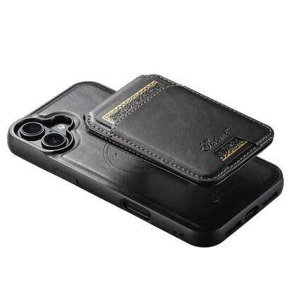 SUTENI H15 For iPhone 16 Plus Magnetic Case Detachable Card Holder Phone Cover