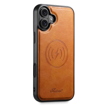 SUTENI H15 For iPhone 16 Plus Magnetic Case Detachable Card Holder Phone Cover