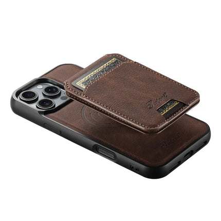 SUTENI H16 For iPhone 16 Pro Max Magnetic Case Kickstand Phone Cover Detachable Card Holder
