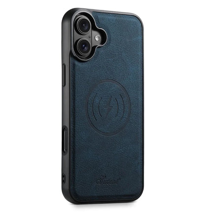 SUTENI H16 For iPhone 16 Plus Magnetic Case Kickstand Phone Cover Detachable Card Holder