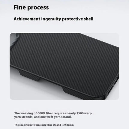 BENKS For iPhone 16 Plus Magnetic Case 600D Kevlar Aramid Fiber Phone Cover
