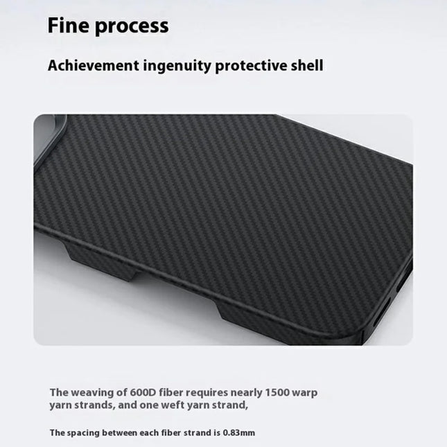 BENKS For iPhone 16 Plus Magnetic Case 600D Kevlar Aramid Fiber Phone Cover