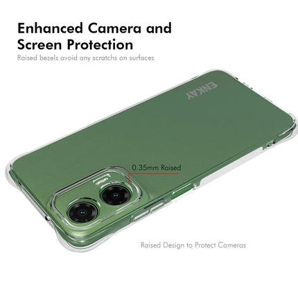 For Motorola Moto G35 5G Clear Phone Case ENKAY HAT PRINCE Shockproof Anti-Slip TPU Cover