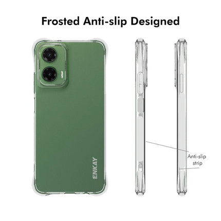 For Motorola Moto G35 5G Clear Phone Case ENKAY HAT PRINCE Shockproof Anti-Slip TPU Cover