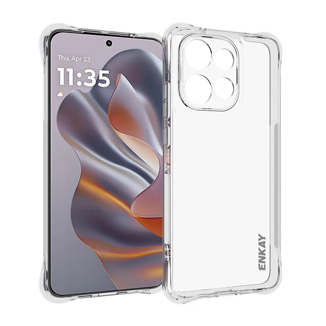For Motorola Edge 50 Neo 5G / Moto S50 5G / Thinkphone 25 5G Clear Phone Case ENKAY HAT PRINCE Shockproof Anti-Slip TPU Cover - Transparent