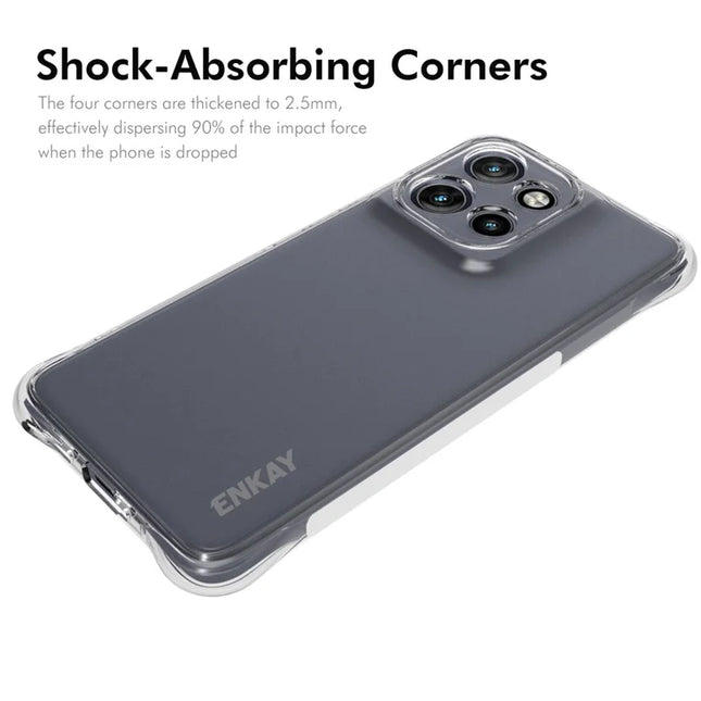 For Motorola Edge 50 Neo 5G / Moto S50 5G / Thinkphone 25 5G Clear Phone Case ENKAY HAT PRINCE Shockproof Anti-Slip TPU Cover