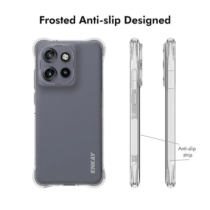 For Motorola Edge 50 Neo 5G / Moto S50 5G / Thinkphone 25 5G Clear Phone Case ENKAY HAT PRINCE Shockproof Anti-Slip TPU Cover