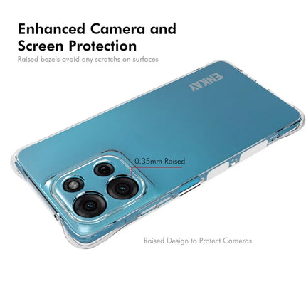 For Motorola Moto G75 5G Clear Phone Case ENKAY HAT PRINCE Shockproof Anti-Slip TPU Cover