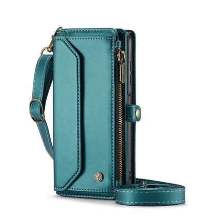 For Samsung Galaxy A16 5G / A16 4G Case CASEME C36 Series  Zipper Wallet Leather Phone Cover with Straps