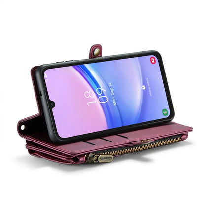 For Samsung Galaxy A16 5G / A16 4G Case CASEME C36 Series  Zipper Wallet Leather Phone Cover with Straps