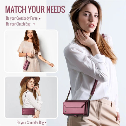 For Samsung Galaxy A16 5G / A16 4G Case CASEME C36 Series  Zipper Wallet Leather Phone Cover with Straps