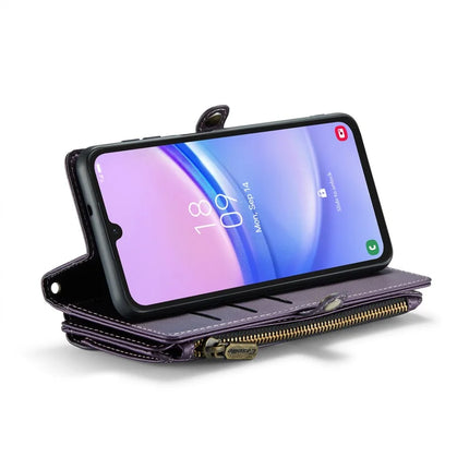 For Samsung Galaxy A16 5G / A16 4G Case CASEME C36 Series  Zipper Wallet Leather Phone Cover with Straps