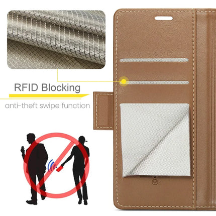 For Samsung Galaxy A16 5G / A16 4G Case CASEME 023 Series RFID Blocking Glossy Stand Phone Cover