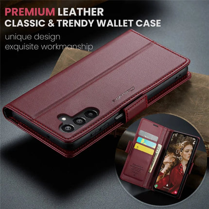 For Samsung Galaxy A16 5G / A16 4G Case CASEME 023 Series RFID Blocking Glossy Stand Phone Cover