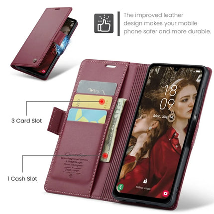 For Samsung Galaxy A16 5G / A16 4G Case CASEME 023 Series RFID Blocking Glossy Stand Phone Cover