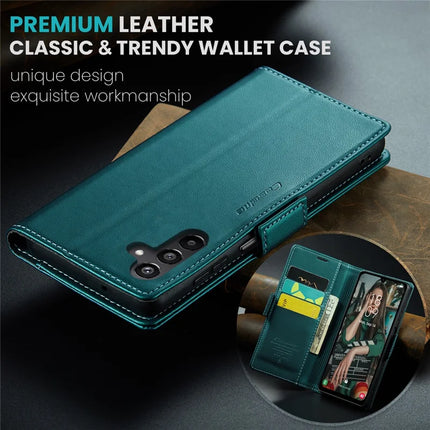 For Samsung Galaxy A16 5G / A16 4G Case CASEME 023 Series RFID Blocking Glossy Stand Phone Cover