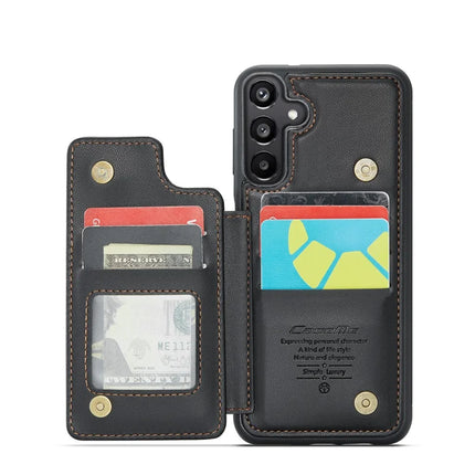 For Samsung Galaxy A16 5G / A16 4G Case CASEME C22 Series  Leather+TPU Cover RFID Blocking 5 Card Slots