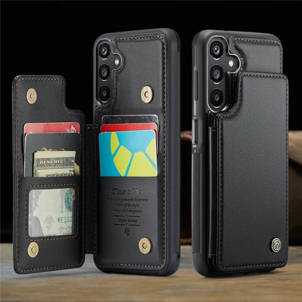 For Samsung Galaxy A16 5G / A16 4G Case CASEME C22 Series  Leather+TPU Cover RFID Blocking 5 Card Slots