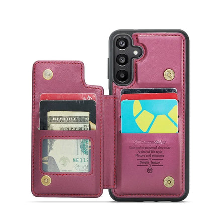 For Samsung Galaxy A16 5G / A16 4G Case CASEME C22 Series  Leather+TPU Cover RFID Blocking 5 Card Slots