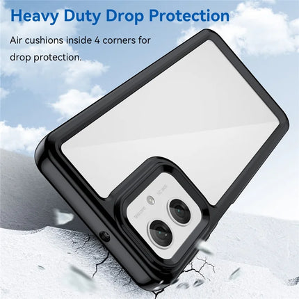 For Motorola Moto G55 5G Case TPU +Acrylic Protective Clear Phone Cover