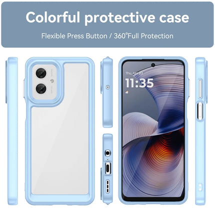 For Motorola Moto G55 5G Case TPU +Acrylic Protective Clear Phone Cover