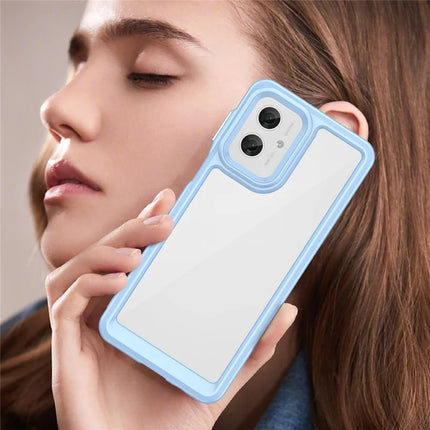 For Motorola Moto G55 5G Case TPU +Acrylic Protective Clear Phone Cover