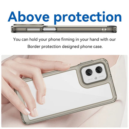 For Motorola Moto G55 5G Case TPU +Acrylic Protective Clear Phone Cover