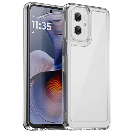 For Motorola Moto G55 5G Case TPU +Acrylic Protective Clear Phone Cover - Transparent