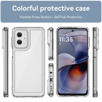 For Motorola Moto G55 5G Case TPU +Acrylic Protective Clear Phone Cover