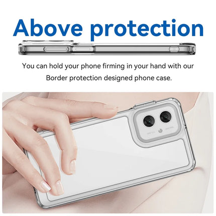 For Motorola Moto G55 5G Case TPU +Acrylic Protective Clear Phone Cover