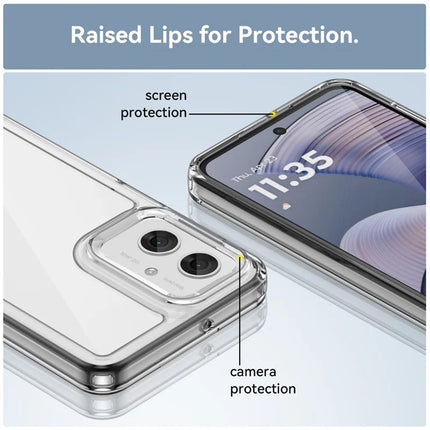 For Motorola Moto G55 5G Case TPU +Acrylic Protective Clear Phone Cover