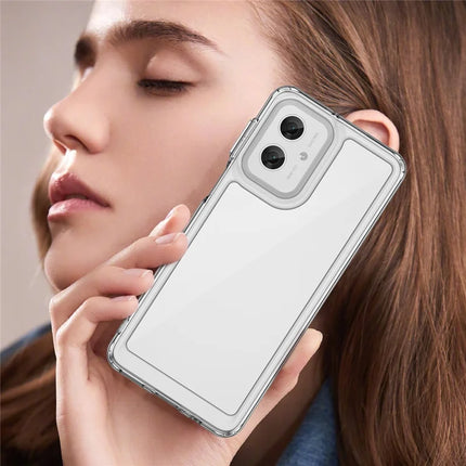For Motorola Moto G55 5G Case TPU +Acrylic Protective Clear Phone Cover