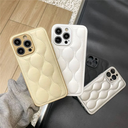 ShopCaseCart Model Case  For  iPhone 15 Pro Max Case Stitching PU Covered TPU Protective Phone Cover