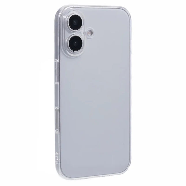 For iPhone 16 Plus Shockproof Case 1.5mm Thickness Clear TPU Phone Cover