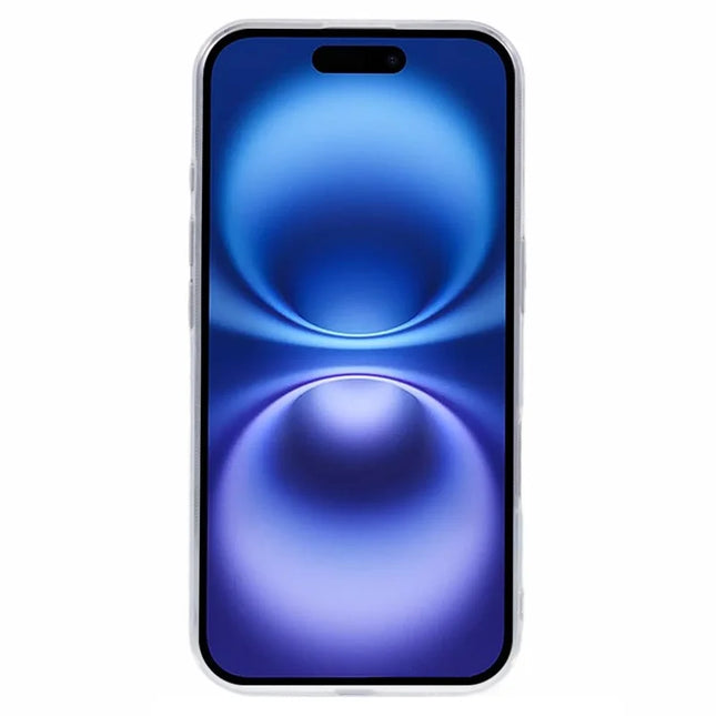 For iPhone 16 Plus Shockproof Case 1.5mm Thickness Clear TPU Phone Cover
