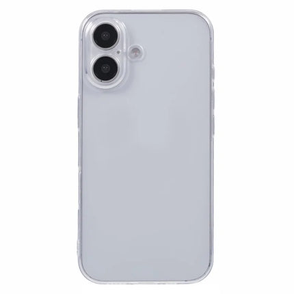 For iPhone 16 Plus Shockproof Case 1.5mm Thickness Clear TPU Phone Cover