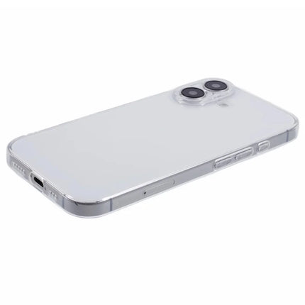 For iPhone 16 Plus Shockproof Case 1.5mm Thickness Clear TPU Phone Cover