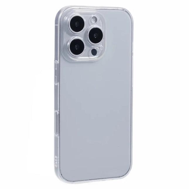 For iPhone 16 Pro Max Shockproof Case 1.5mm Thickness Clear TPU Phone Cover