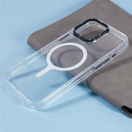 YOUNGKIT For iPhone 16 Pro Max Case Compatible with MagSafe Glossy TPU+TPE Phone Cover