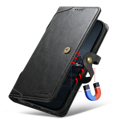 SUTENI Q03 Series for iPhone 16 Pro Max Case Wavy Texture PU Leather Phone Wallet Cover