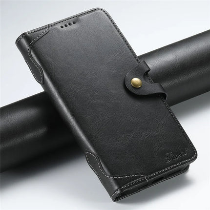 SUTENI Q03 Series for iPhone 16 Pro Max Case Wavy Texture PU Leather Phone Wallet Cover